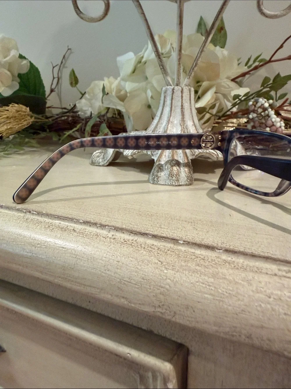 Tory Burch Tortoiseshell Brown Cat-Eye Glasses
